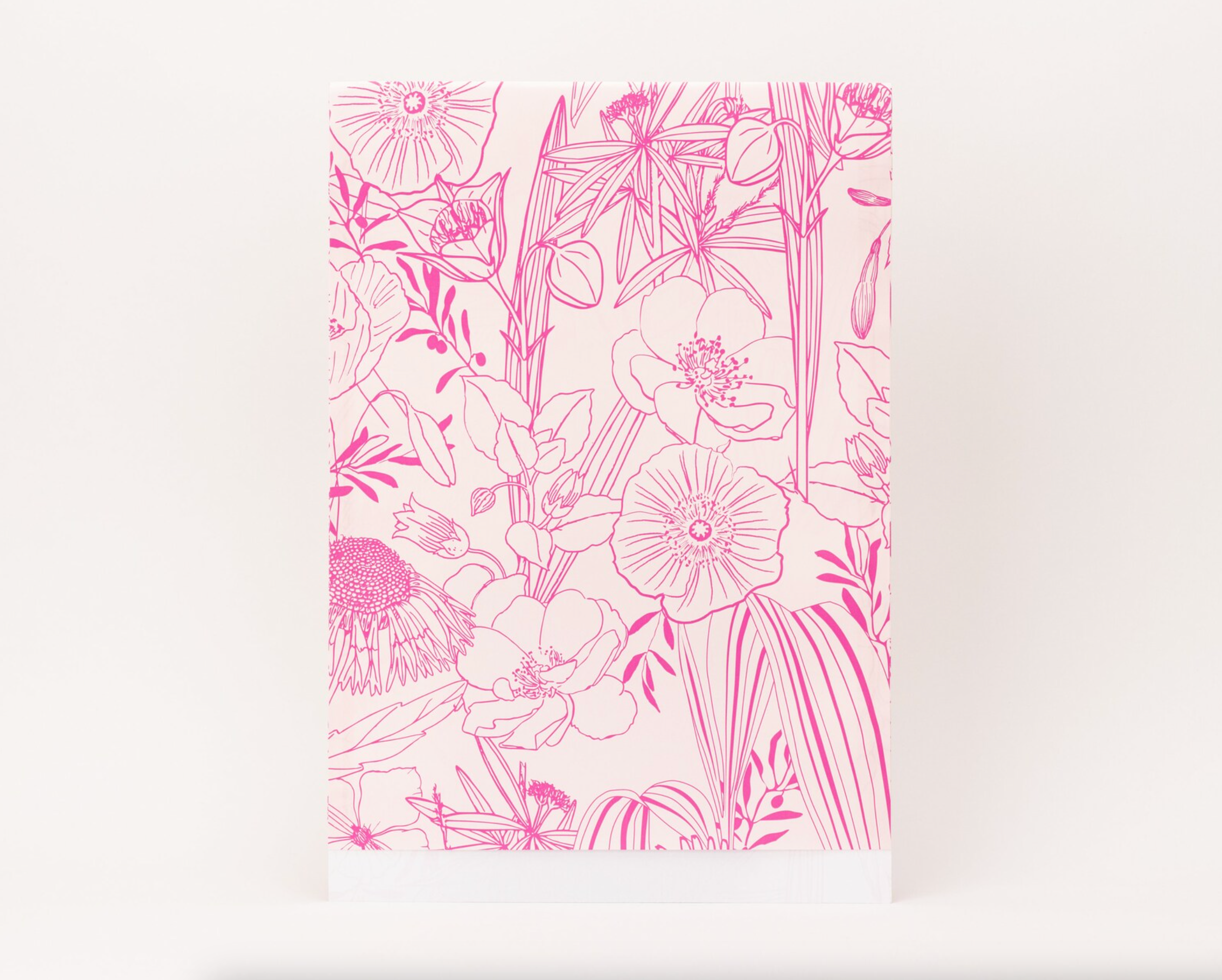 Pochette cadeau - fleurs roses (XL)