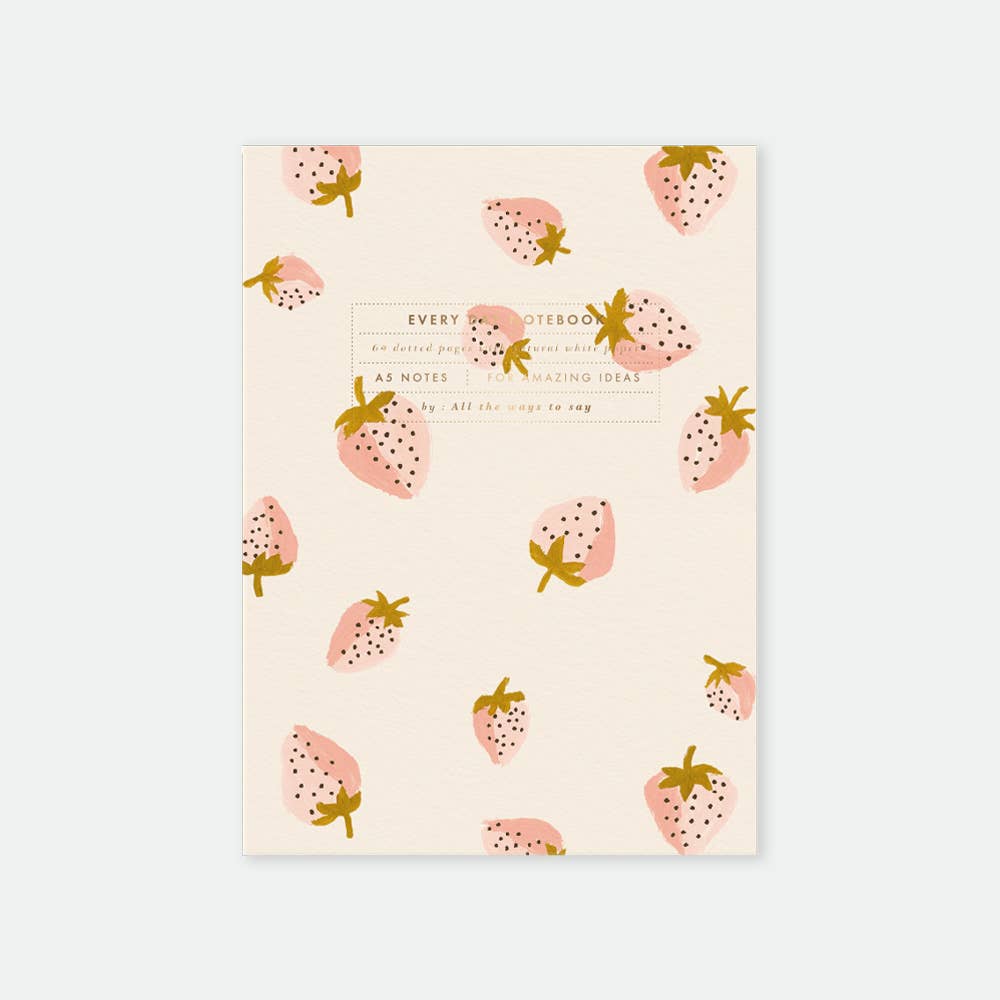 Carnet de notes - Fraises