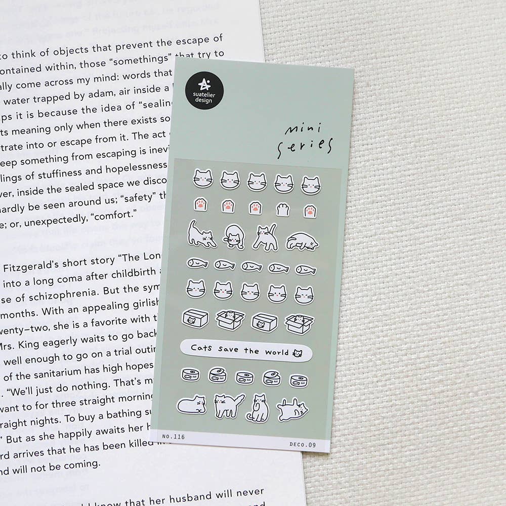 Stickers #116 - deco. 07 - mini series - cats
