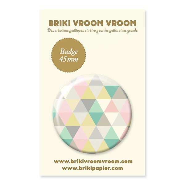 Badge - triangles pastels
