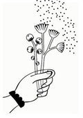 Carte à planter - Bouquet de fleurs