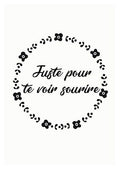 Carte à planter - Juste pour te voir sourire