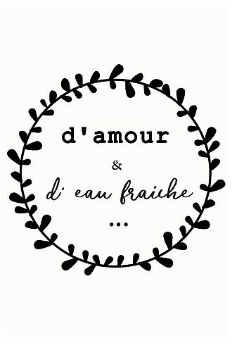 Carte à planter - D'amour et d'eau fraiche"