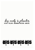 Carte à planter - Des mots à planter