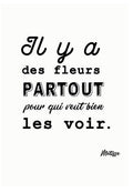 Carte à planter - Il y a des fleurs partout ...