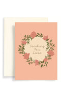 Carte double corail sending you love