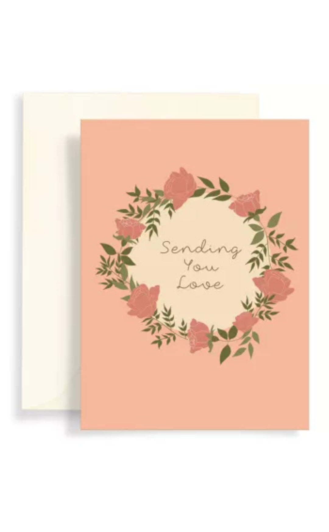 Carte double corail sending you love