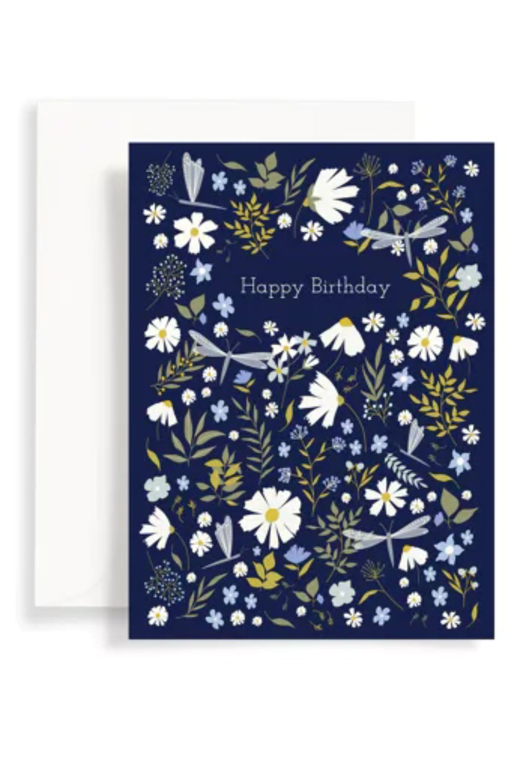 Carte anniversaire - bleue nuit happy birthday