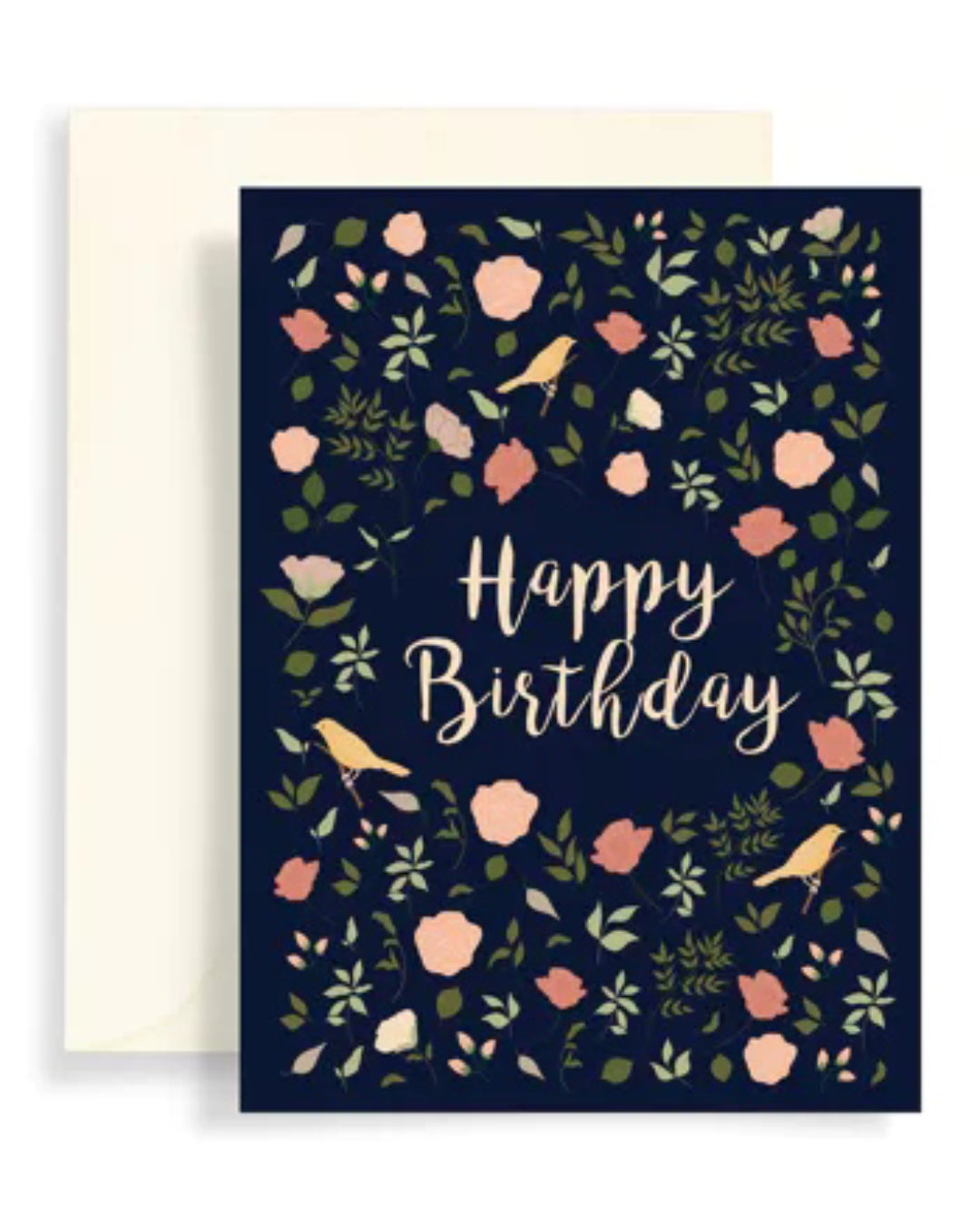 Carte anniversaire - bleue happy birthday
