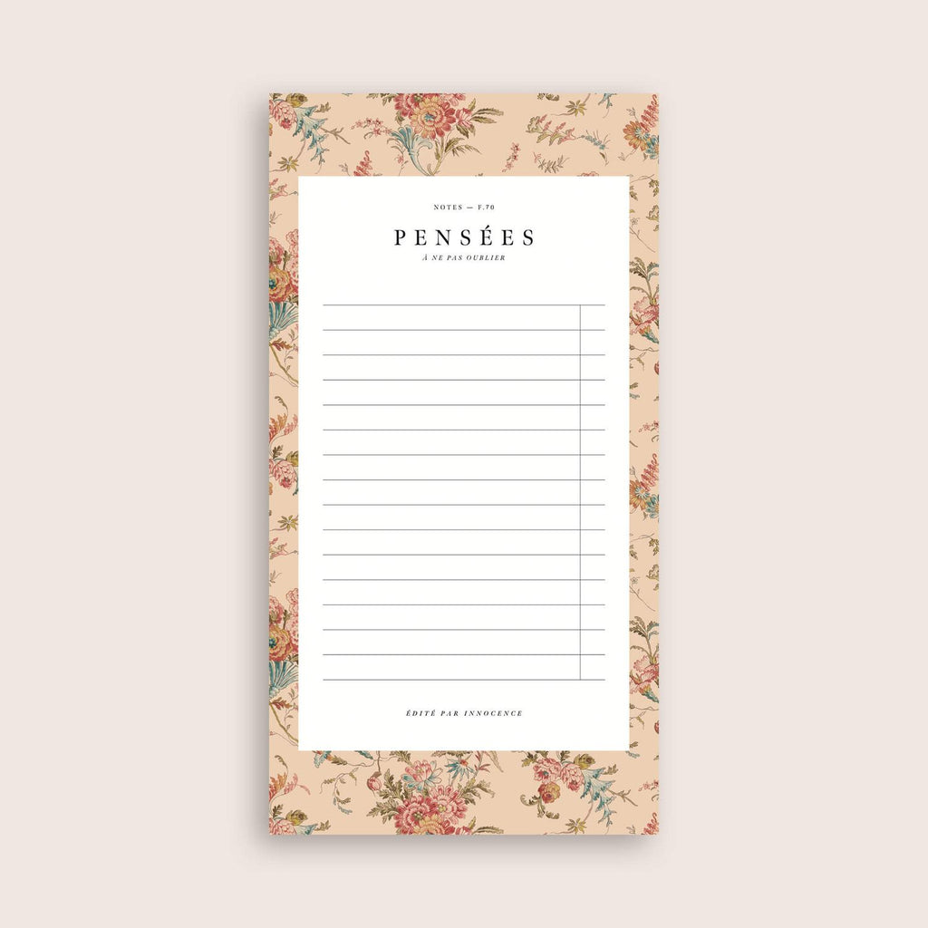 Bloc-notes illustré - Bouquet Andalou