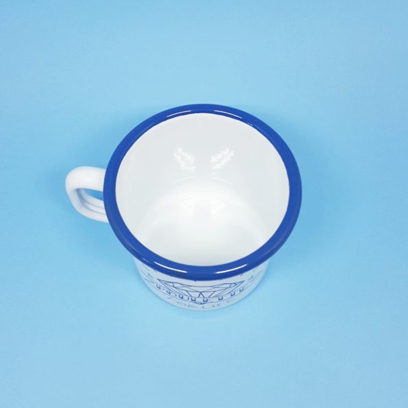 Tasse émaillée - “Poulette For Life”