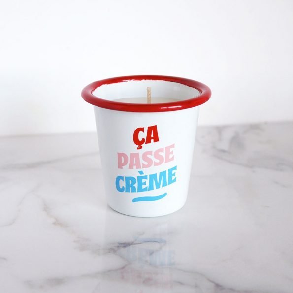 Bougie artisanale - “Ça passe crème”