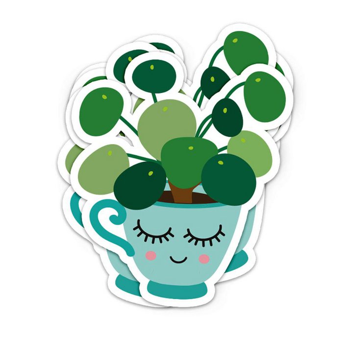 Autocollant XL - Pilea
