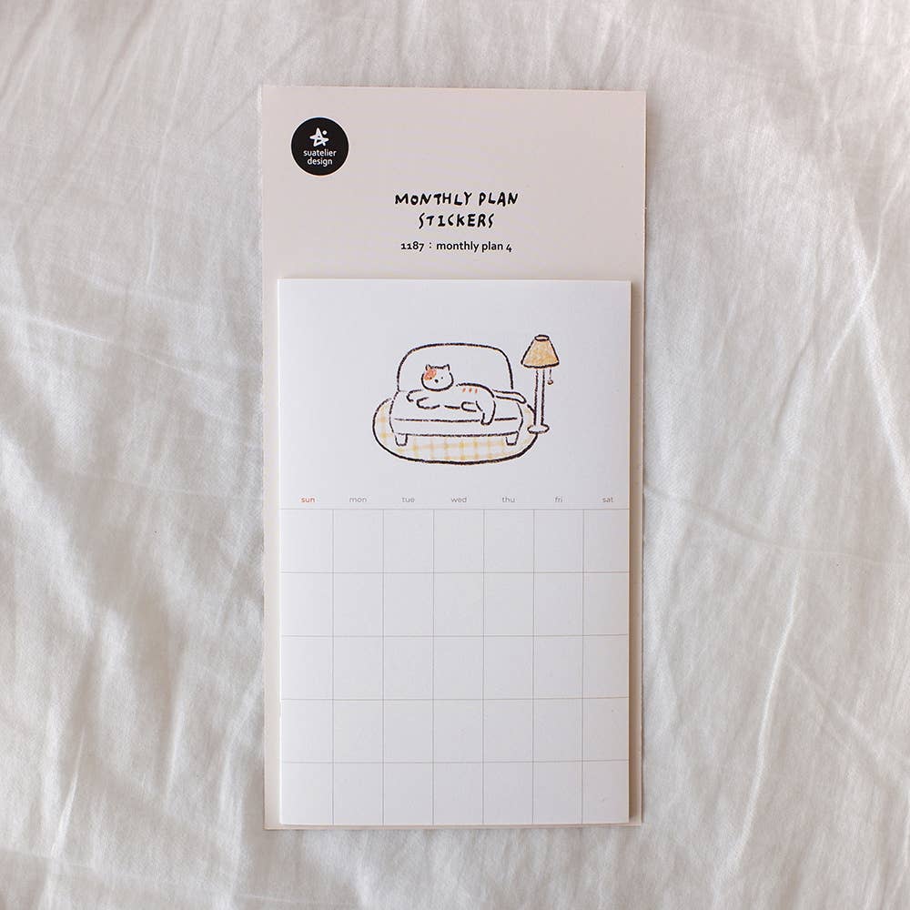 Monthly plan stickers #1187 - plan. 4
