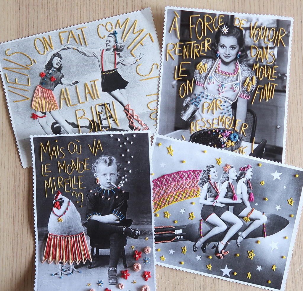 Kit broderie - projet guidé "Rocket Ladies