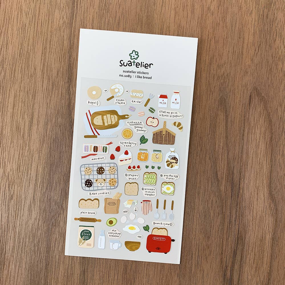 Stickers #1083 - daily deco - I like bread