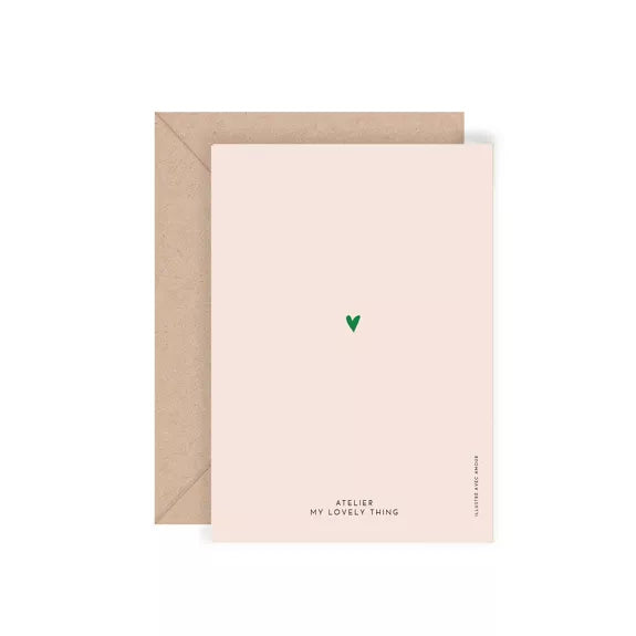 Carte double Hello avec enveloppe