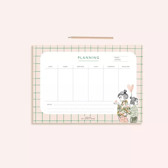 Semainier / Planning - Happy