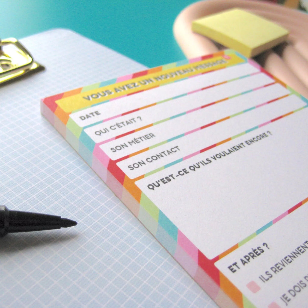 Bloc-notes humoristique  - Vous avez un message