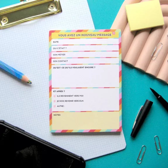 Bloc-notes humoristique  - Vous avez un message