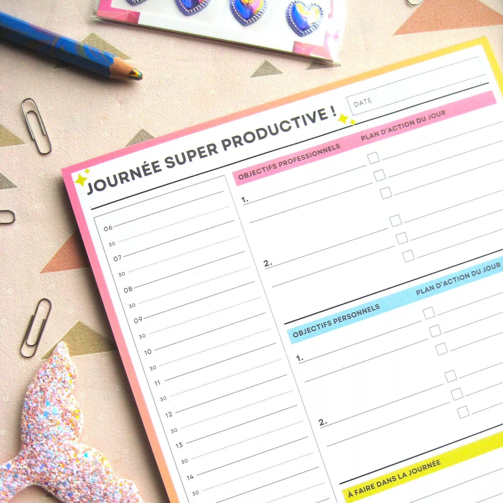 Planificateur – Organise ta journée et atteins tes objectifs