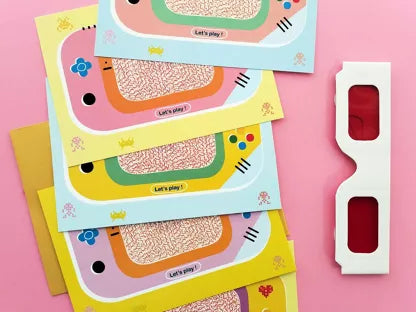 Carte jeu déclaration d'amour - Message secret à révéler