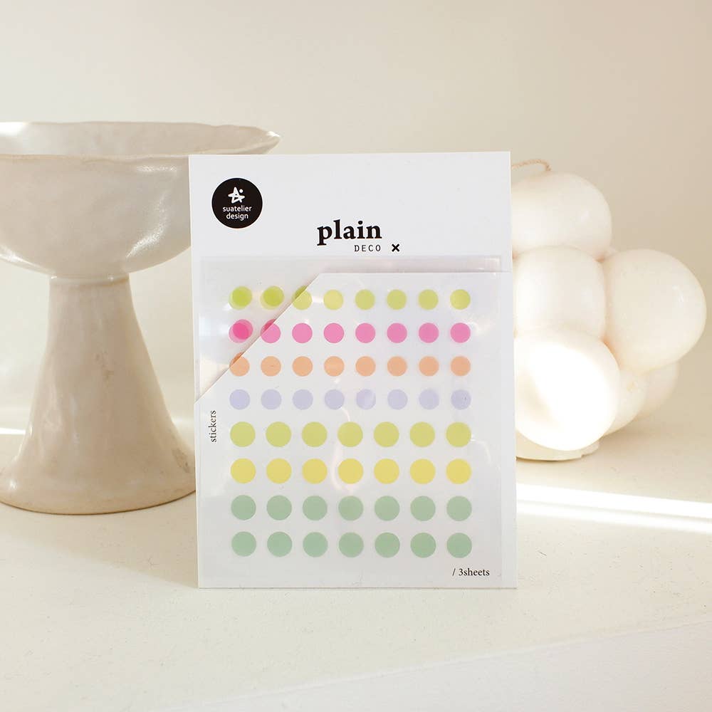 Stickers #1681 - plain. 77 - color dot