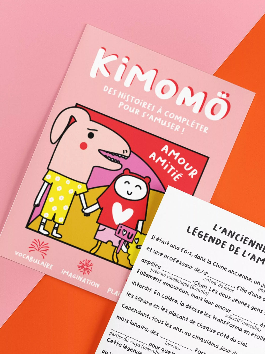 KIMOMÖ - livre jeu : Amour amitié