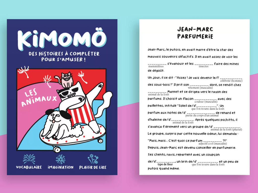 KIMOMÖ - livre jeu :  Les animaux