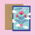 Carte Postale “Everything Grows with Love” – Illustration Florale