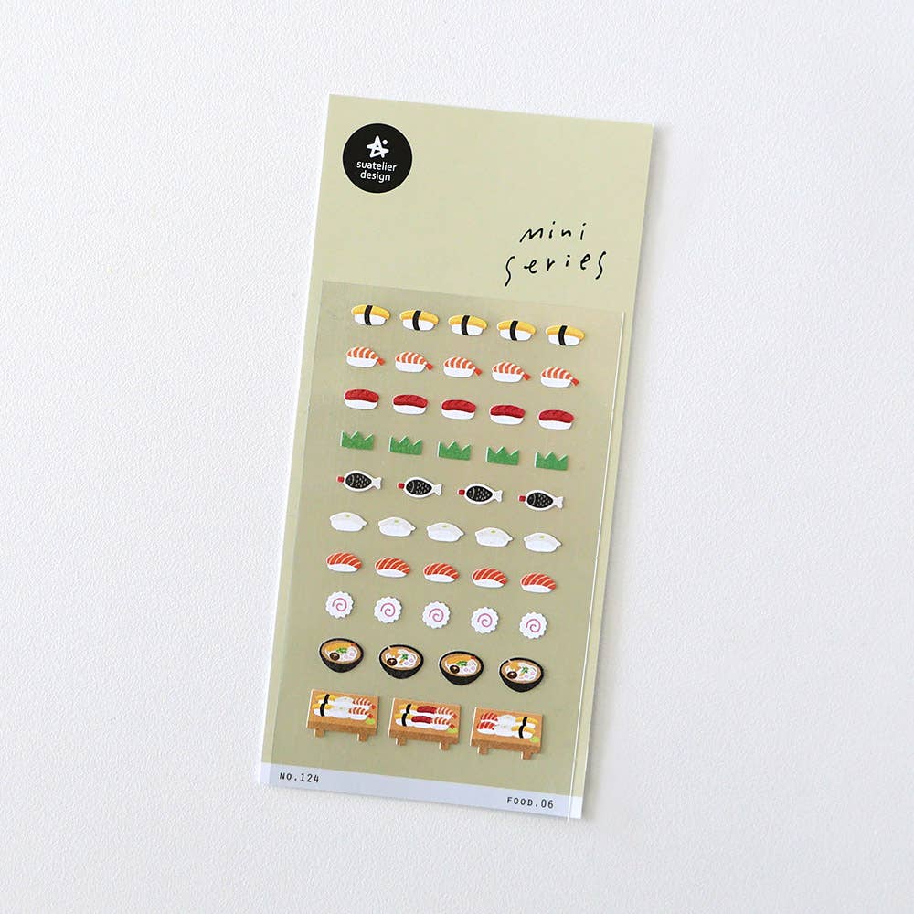 Stickers #124 - food. 06 - mini series - sushi