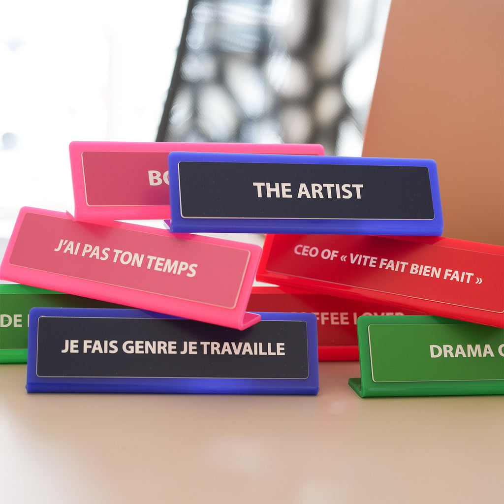 Plaque de bureau - Boss Lady