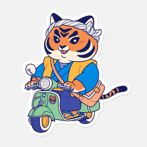 Autocollant - Brioche vespa
