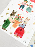 Carte postale estampillée à chaud - Festival