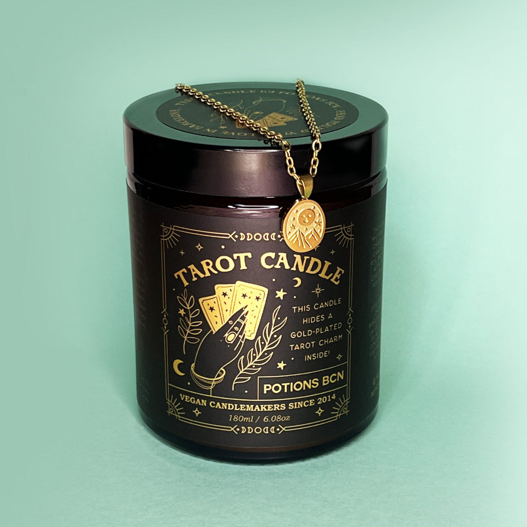 Bougie mystique - Tarot avec pendentif