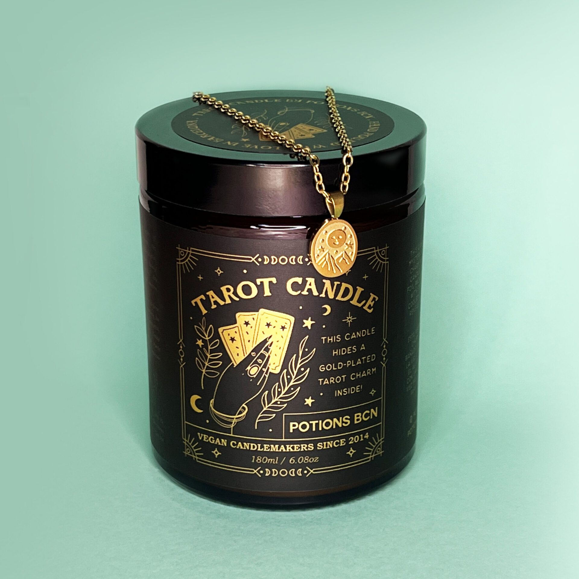 Bougie mystique - Tarot avec pendentif