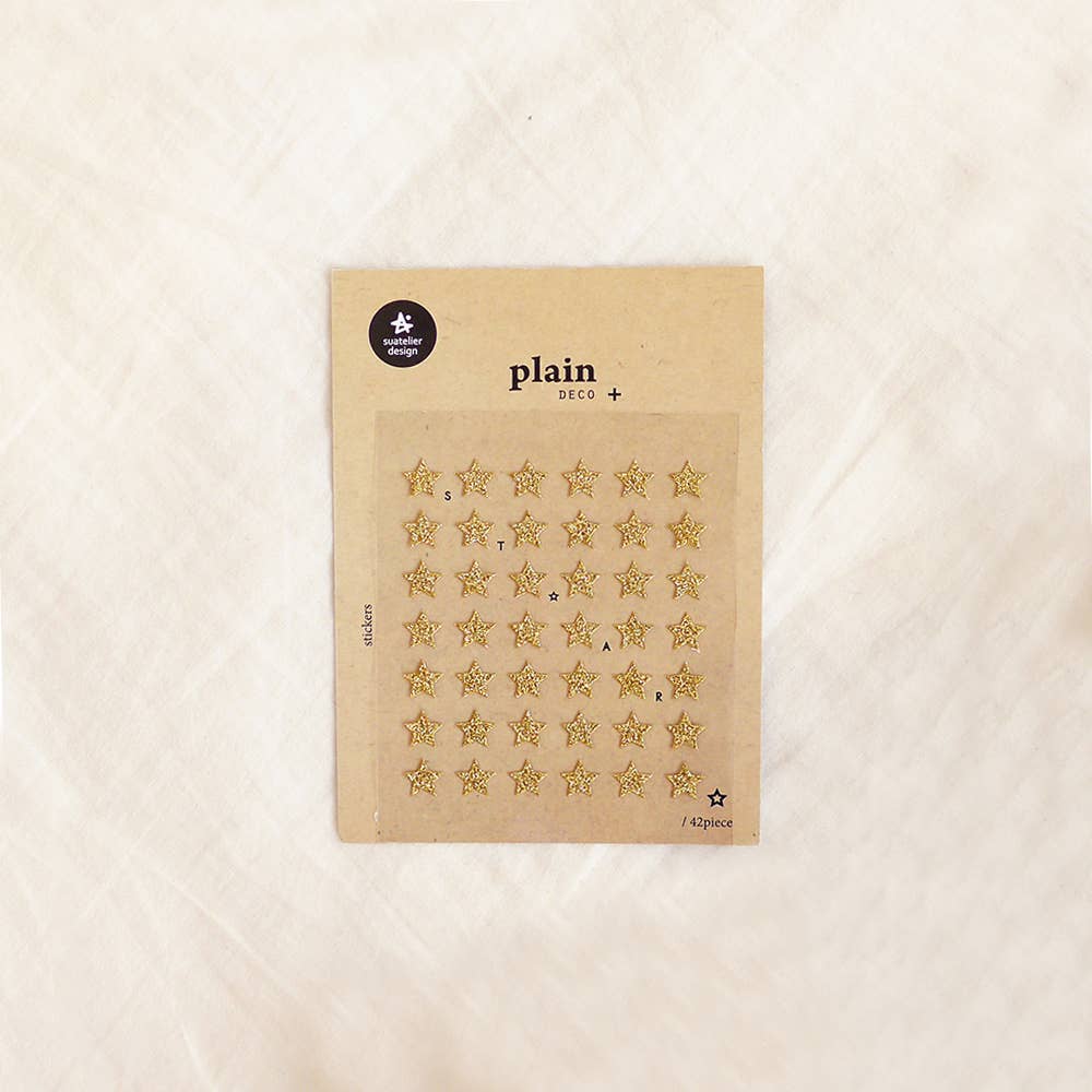 Stickers #1619 - plain deco+. 15 - stars