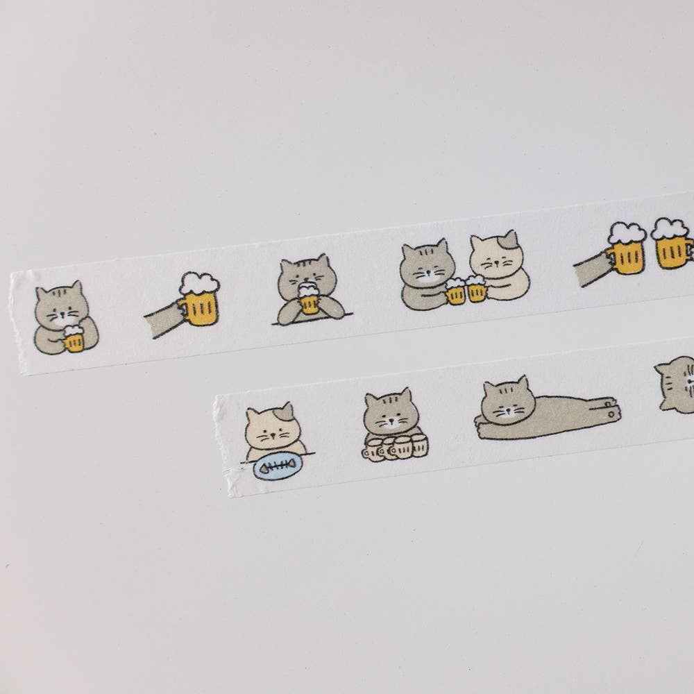 Masking tape #709 - Illust. 06 - Cats