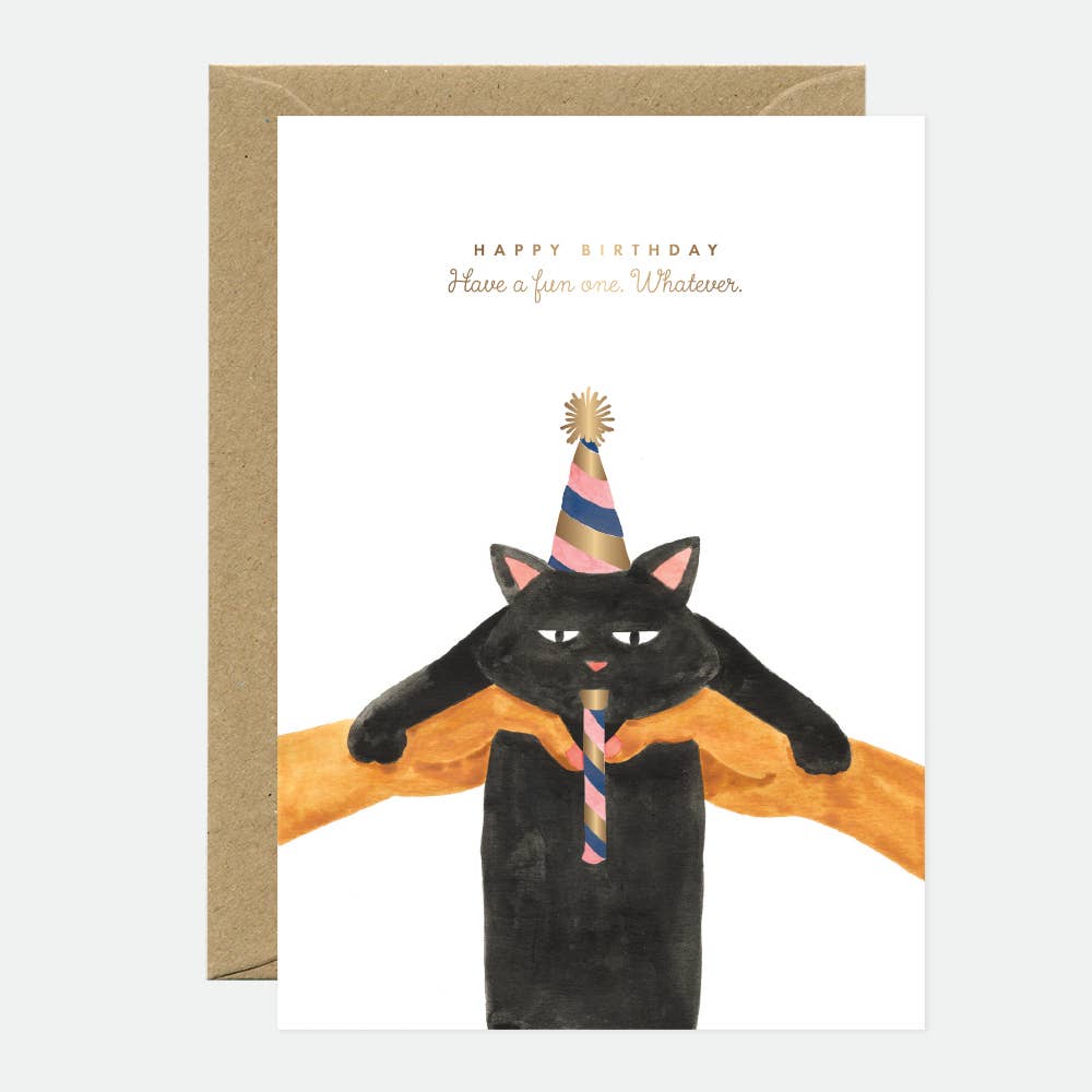 Carte anniversaire - Whatever cat