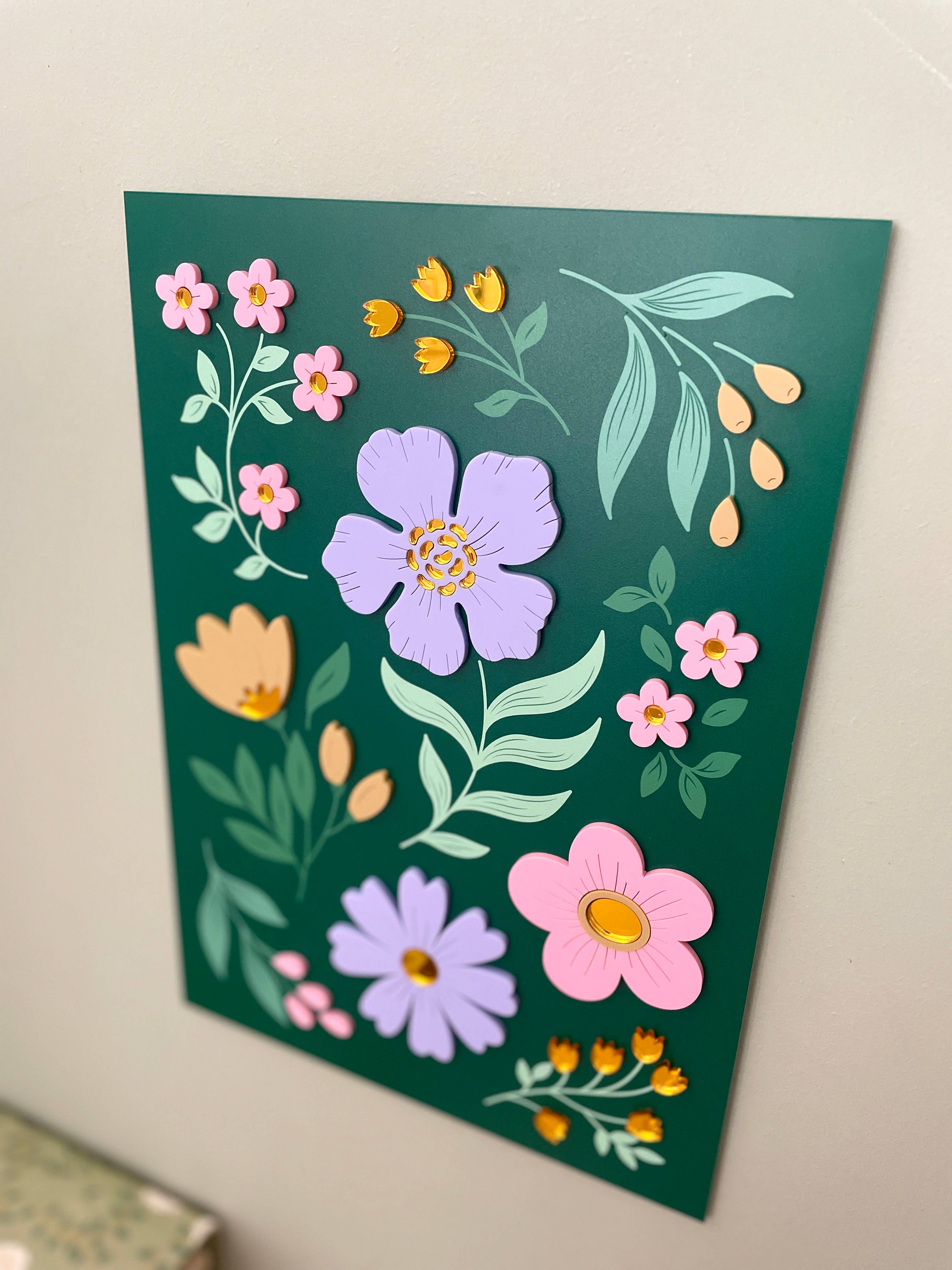 Bijou de mur - la poésie florale