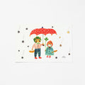 Carte postale estampillée à chaud - Raindrop