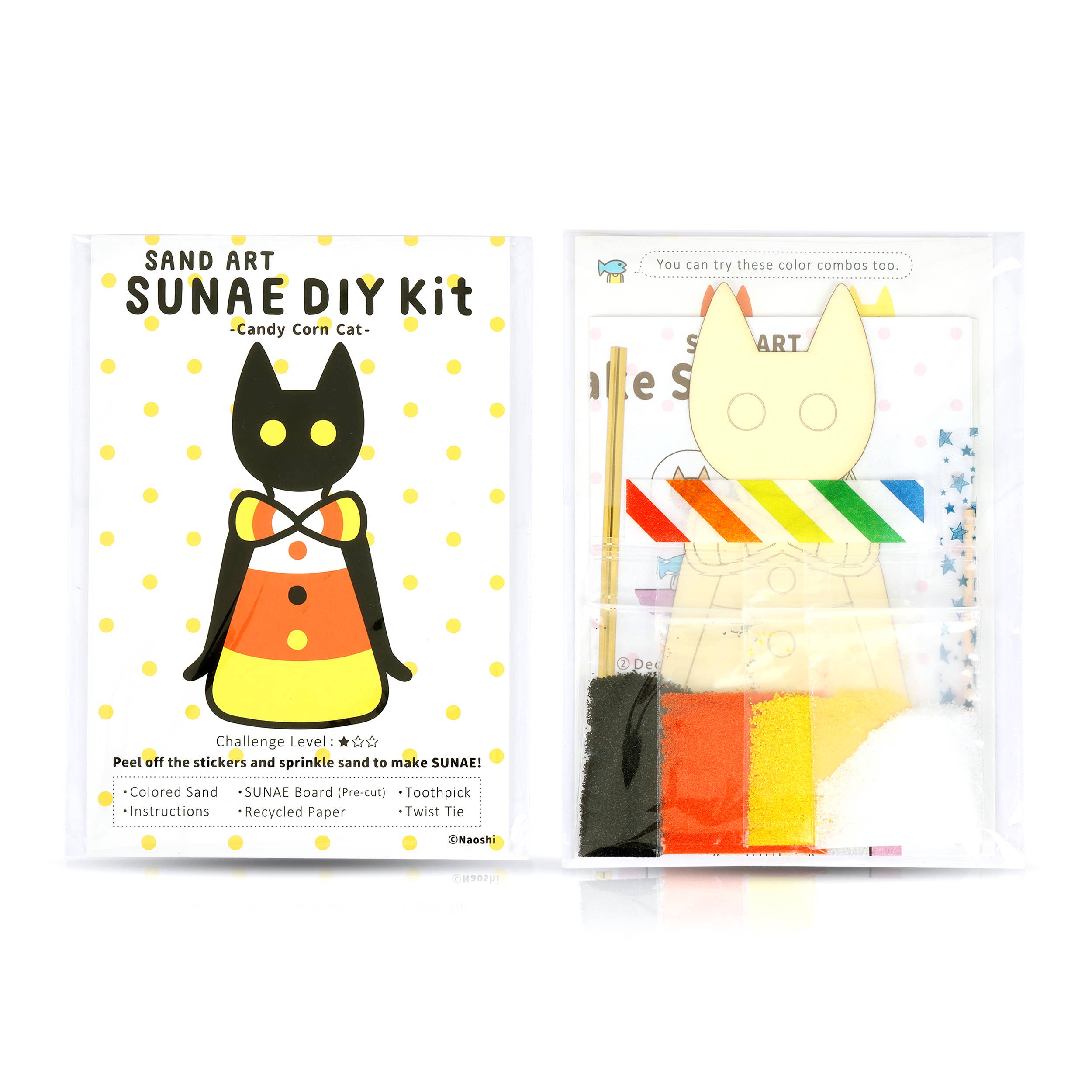 Kit créatif sable coloré - Candy Corn Cat