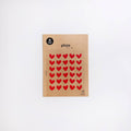 Stickers #1608 - plain deco+. 04 - red star
