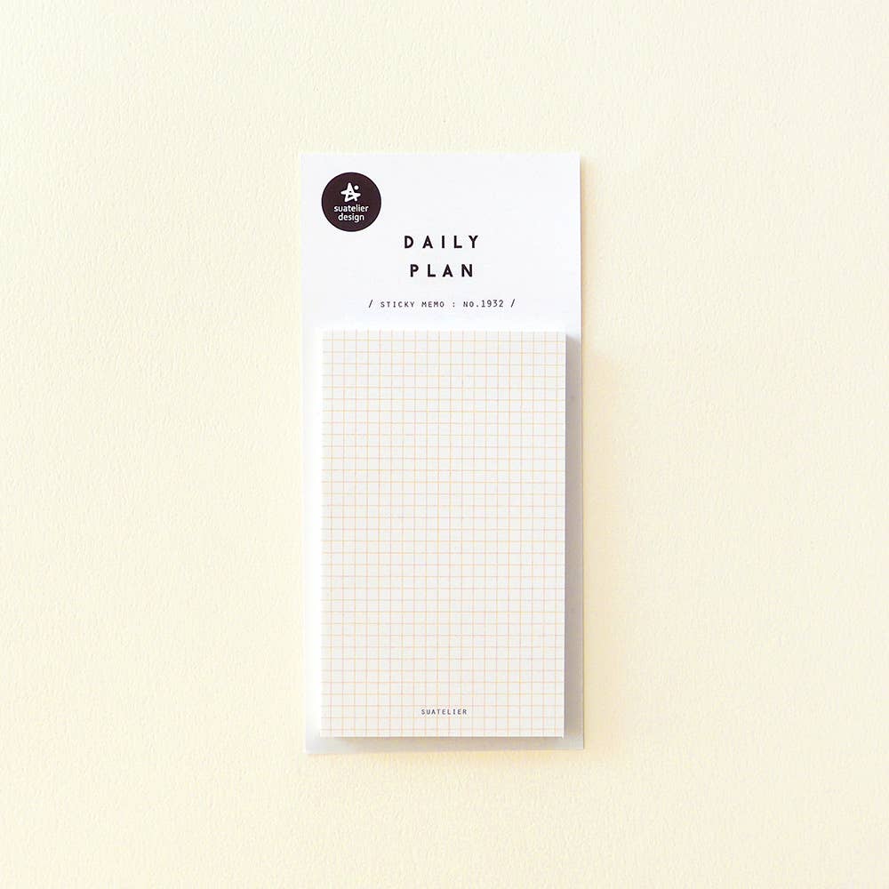 Sticky memo #1932 - daily plan. 26