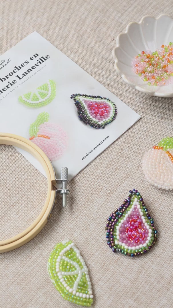 Kit broderie - Mes broches en broderie Luneville